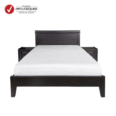 CAMA CAMILA 2 1/2 PLZ CON 2 VELADORES