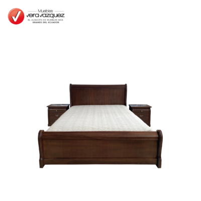 CAMA JERSEY 2 1/2 PLZ CON 2 VELADORES
