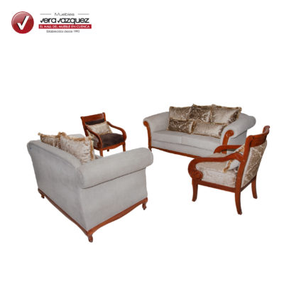 SALA MADDISON CON 1 TRIPLE, 1 DOBLE, 2 POLTRONAS Y 7 COJINES