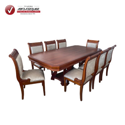 COMEDOR RECTANGULAR CLÁSICO 8 SILLAS