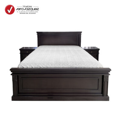 CAMA CLÁSICA HELENA 2 1/2 PLZ CON 2 VELADORES