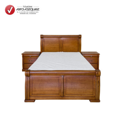 CAMA ASTRID 2 PLZ CON 2 VELADORES