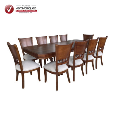 COMEDOR ANILLO CON EXTENSIÓN 10 SILLAS