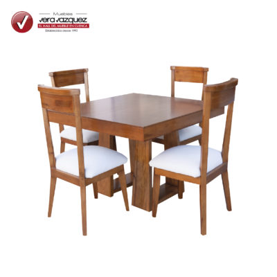 COMEDOR CUADRADO ALAMEDA 4 SILLAS