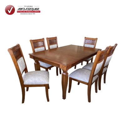 COMEDOR CLÁSICO HELENA 6 SILLAS