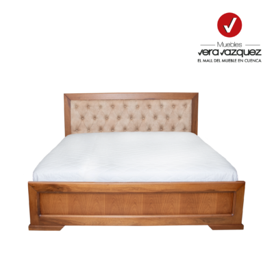 CAMA TAPIZADA LINEAL 2 1/2 PLZ SIN VELADORES