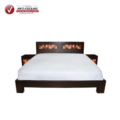 CAMA OTOÑO 3 PLZ CON 2 VELADORES
