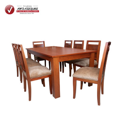 COMEDOR RECTANGULAR 8 SILLAS