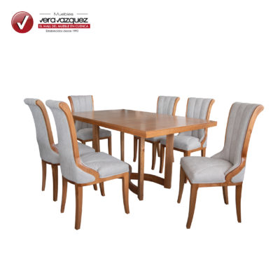 JUEGO DE COMEDOR ALICE 6 SILLAS