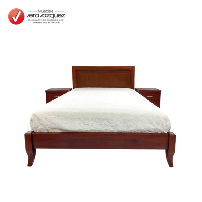 CAMA HOLANDA 2 1/2 PLZ CON 2 VELADORES