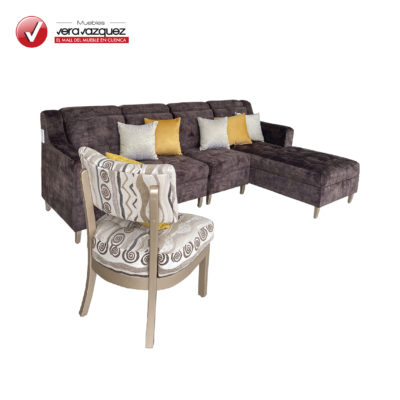 SALA VIETNAM EN L CON SHERLON, 1 POLTRONA Y 6 COJINES