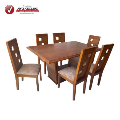 COMEDOR CUADROS LINEAL 6 SILLAS