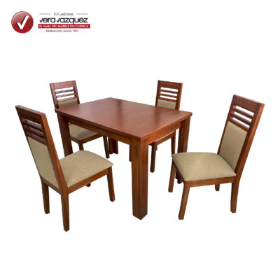 COMEDOR RECTANGULAR ESTONIA 4 SILLAS