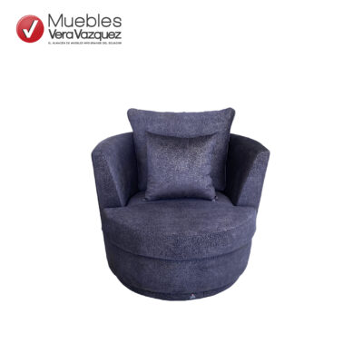 POLTRONA ELAINE GIRATORIA CON 2 COJINES