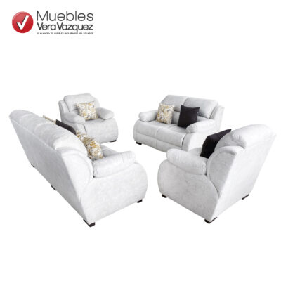 SALA MERIDAN CON 1 TRIPLE, 1 DOBLE, 2 INDIVIDUALES Y 7 COJINES