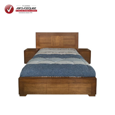 CAMA LINEAL TOBAGO 2 1/2 PLZ CON 2 VELADORES
