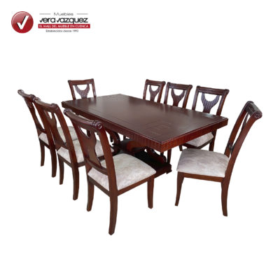 COMEDOR RECTANGULAR BOSTON 8 SILLAS