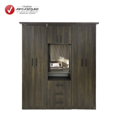 CLOSET RUBÍ CON 7 PUERTAS, 3 CAJONES Y ESPEJO