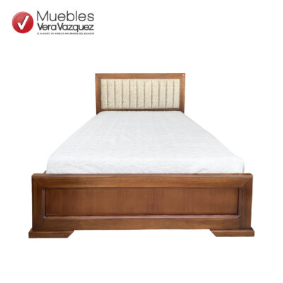 CAMA TAPIZADA LINEAL 2 PLZ SIN VELADORES
