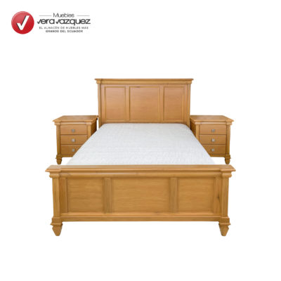 CAMA VIENA 2 PLZ CON 2 VELADORES
