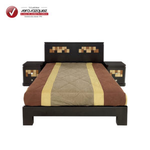 Cama Otoño de 2 1/2 plazas con 2 veladores