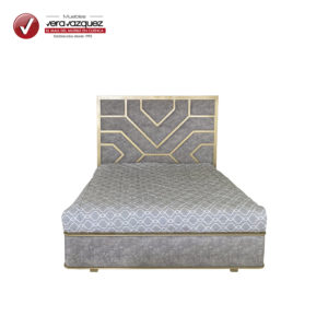 Cama tapizada Majestic de 3 plazas con 2 veladores