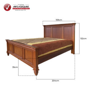 Cama Viena de 2 plazas con 2 veladores