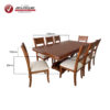 Comedor Astrid tapizado de 8 sillas