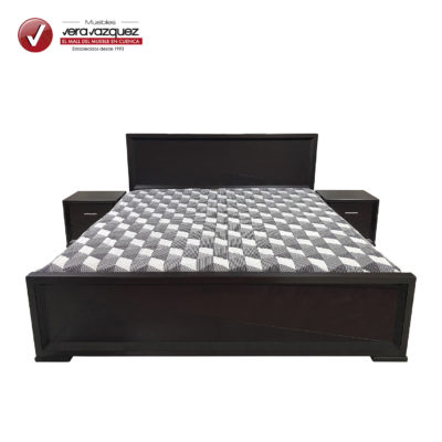 CAMA ÉLITE 3 PLZ CON 2 VELADORES