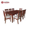 Comedor Luciana tapizado de 8 sillas