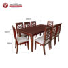 Comedor Luciana tapizado de 8 sillas