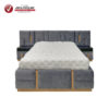 Cama tapizada Basil de 2 1/2 plazas con 2 veladores