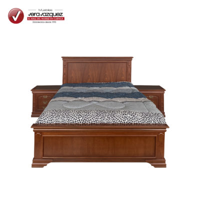 CAMA PORTUGAL 2 1/2 PLZ CON 2 VELADORES