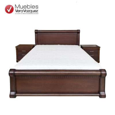 CAMA LIBANO 2 1/2 PLZ CON 2 VELADORES