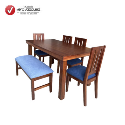COMEDOR DENVER 4 SILLAS Y 1 BANCA