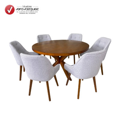 COMEDOR PEROLA 6 SILLAS