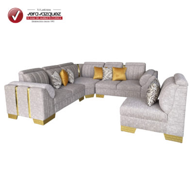 SALA FLORENCIA EN L CON 7 COJINES