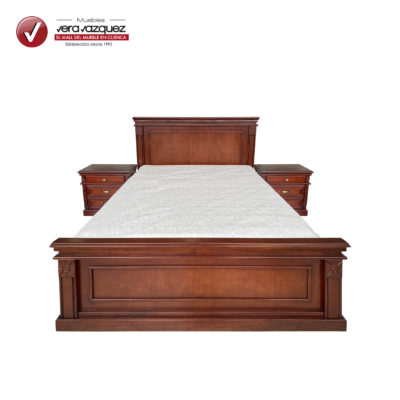 CAMA CLÁSICA HELENA 2 PLZ CON 2 VELADORES
