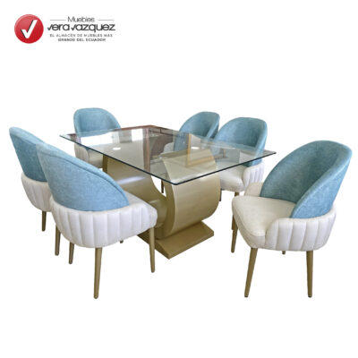 COMEDOR SAMARA 6 SILLAS