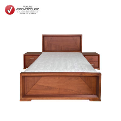 CAMA ÉLITE 2 PLZ CON 2 VELADORES