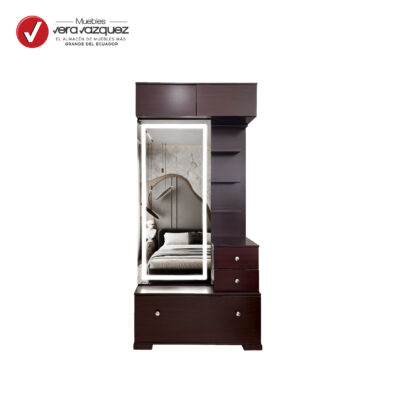 VESTIDOR TURQUIA DOS PUERTAS ESPEJO CORREDIZO 3 CAJONES