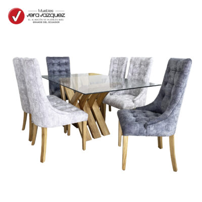 COMEDOR ELAINE 6 SILLAS
