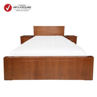CAMA GRECO 2 1/2 PLZ CON 2 VELADORES