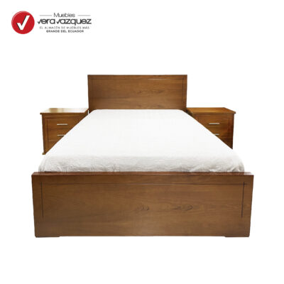 CAMA GRECO 2 PLZ CON DOS VELADORES