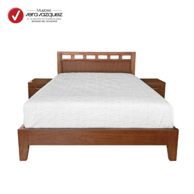 CAMA PALERMO 2 1/2 PLZ CON 2 VELADORES