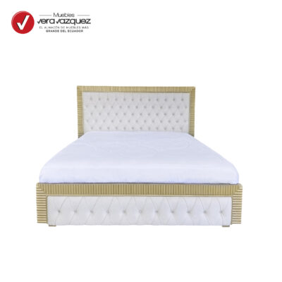 CAMA FLORENCIA 3 PLZ TAPIZADA SIN VELADORES