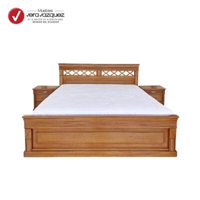 CAMA CLÁSICA GALEANA 3 PLZ CON 2 VELADORES