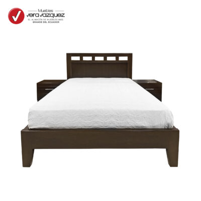 CAMA PALERMO 2 PLZ CON 2 VELADORES