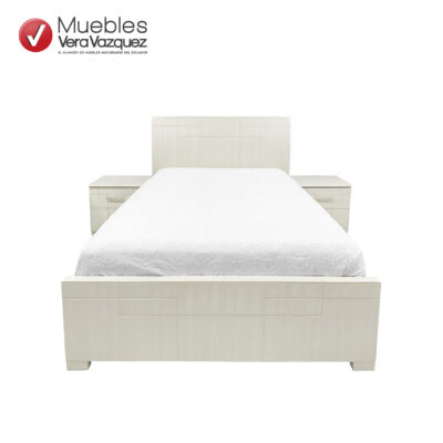 CAMA VICTORIA EC 2 PLZ CON 2 VELADORES