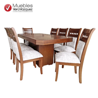 COMEDOR TAPIZADO IBERIA 8 SILLAS